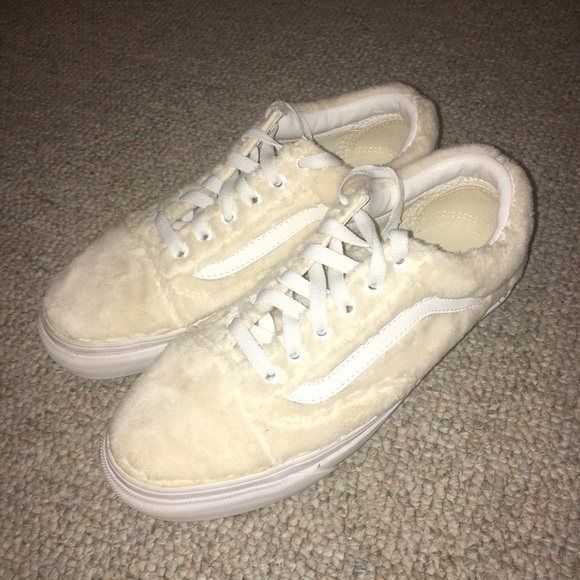 fluffy checkered vans